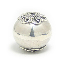 Bali Beads | Sterling Silver Silver Beads - Round Beads, Silver Beads B5078