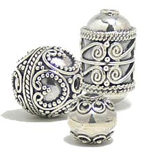 Bali Silver Beads and Jewelry Findings 